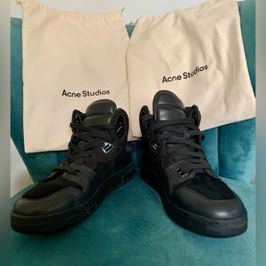 Men’s Acne Studios Black High Top Sneakers